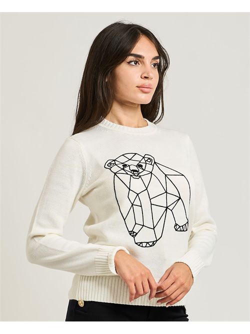 Maglione donna EA7 con applicazione decorativa EMPORIO ARMANI EA7 | 7W000700-AF17574M0159